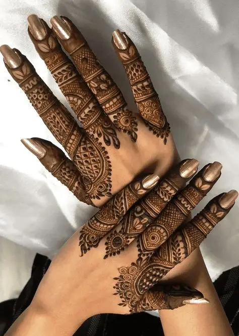 back hand mehndi design easy and beautiful