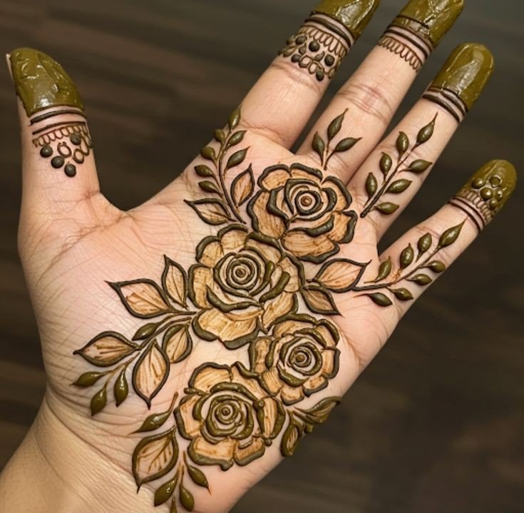 arabic front hand mehndi design arabic