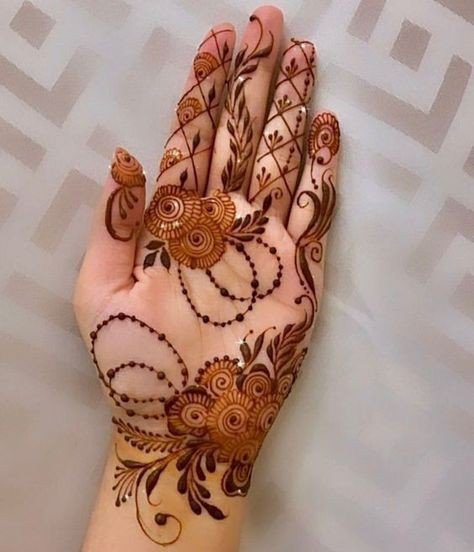 arabic front hand mehndi design simple and beautiful