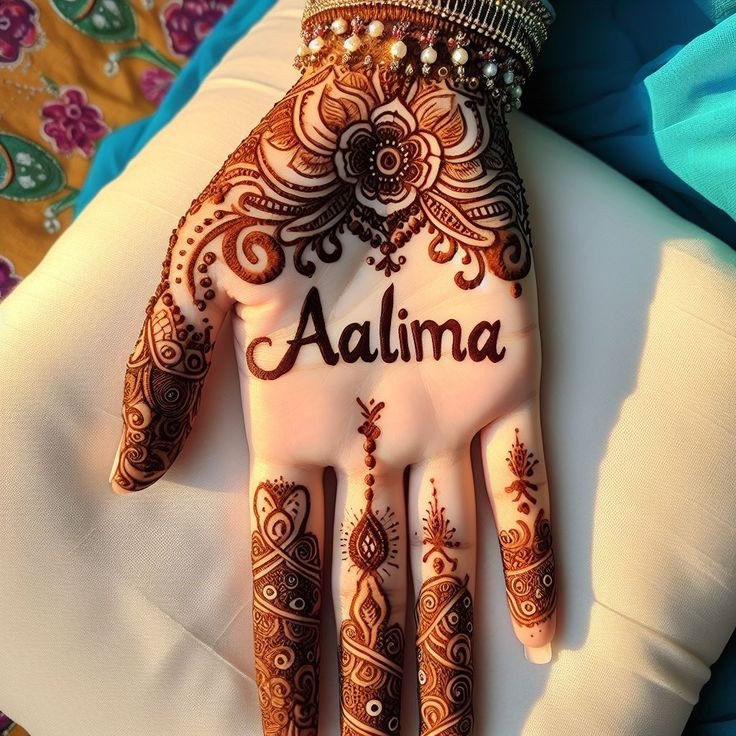 arabic front hand mehndi design simple and easy