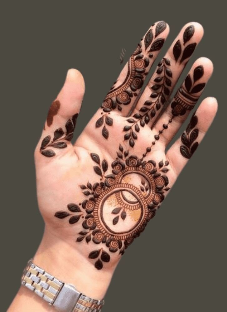arabic front hand mehndi design simple and easy