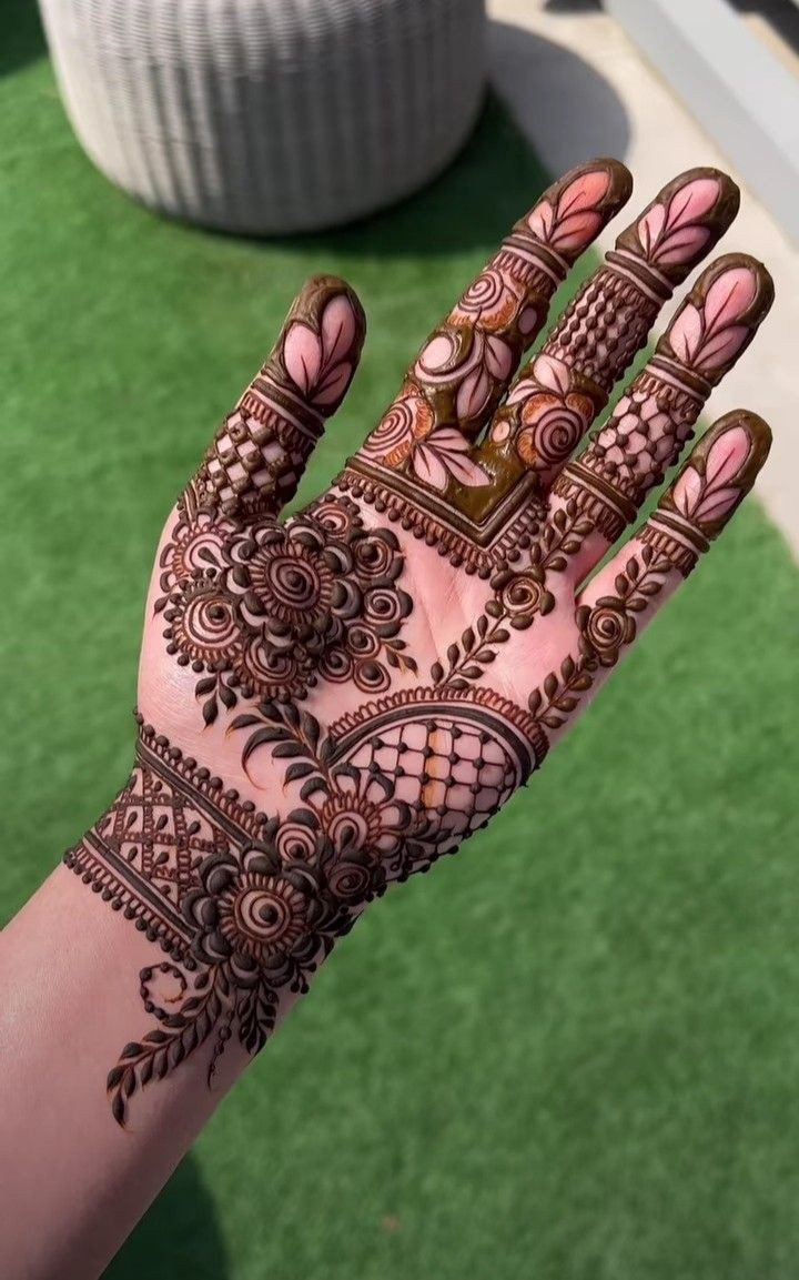 arabic front hand mehndi design simple and easy