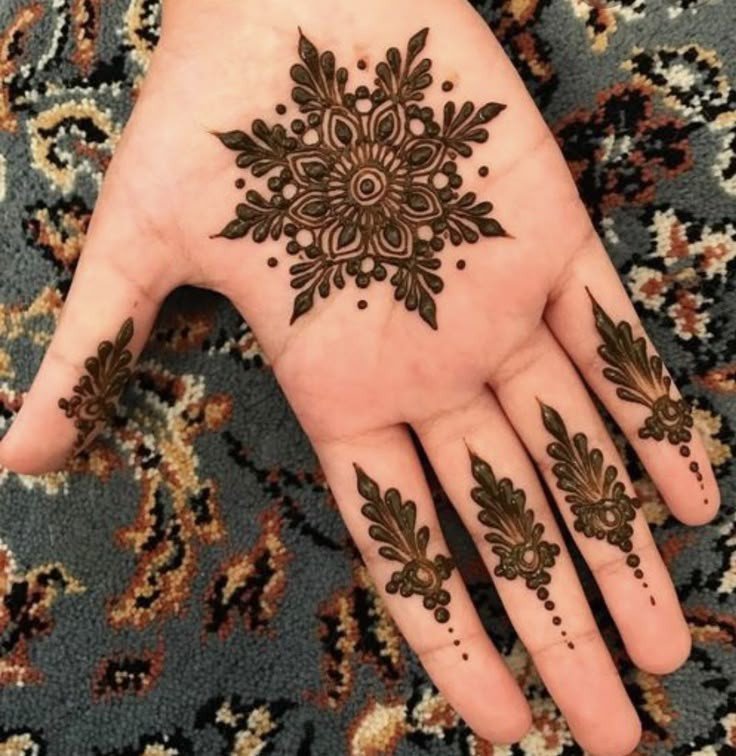 arabic instagram royal front hand mehndi design