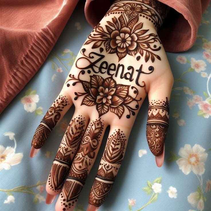 arabic instagram royal front hand mehndi design