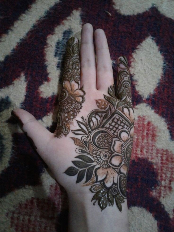 arabic instagram royal front hand mehndi design simple