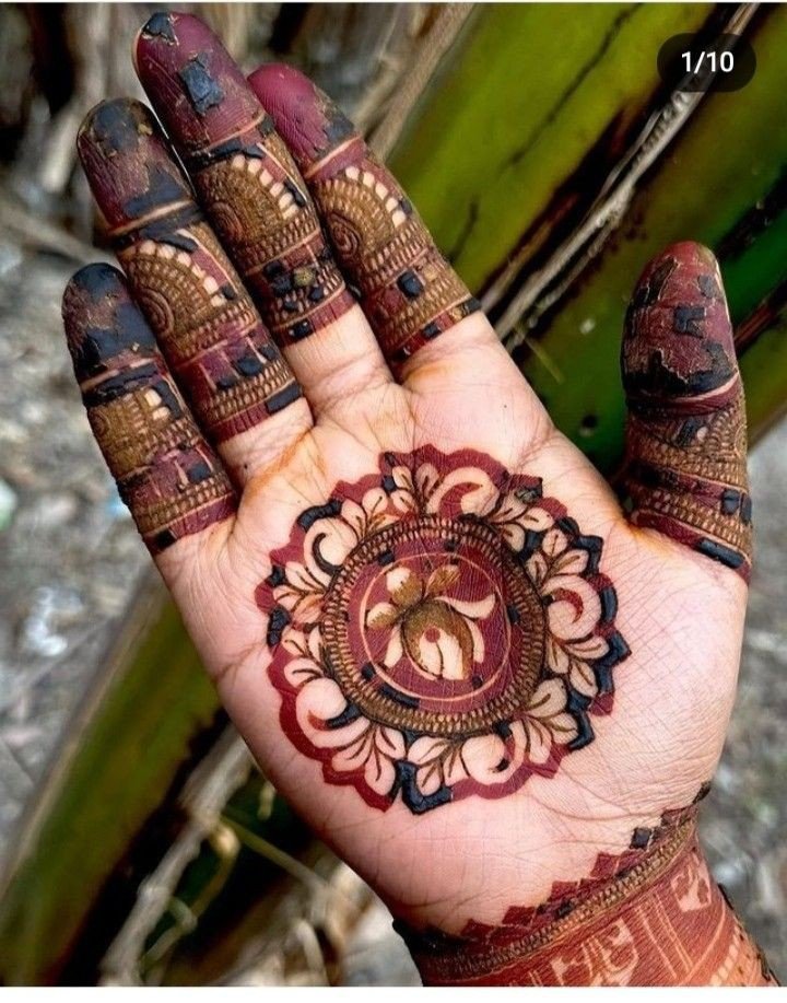 arabic instagram royal front hand mehndi design