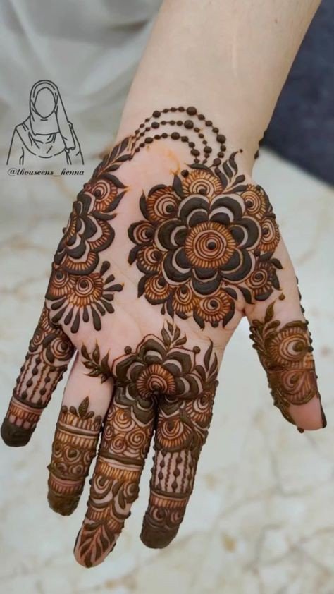 arabic mehndi simple royal front hand mehndi design
