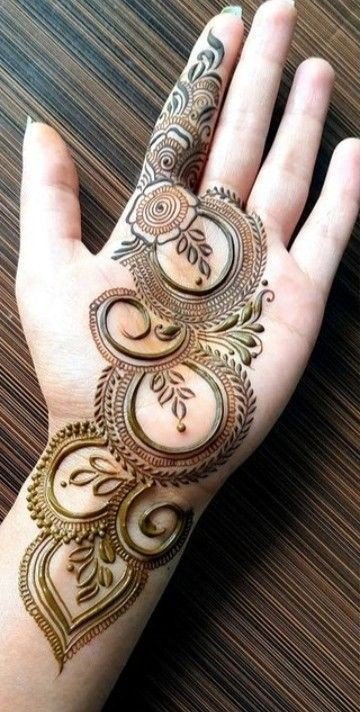 arabic royal front hand mehndi design