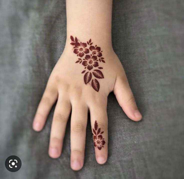 arabic simple mehndi design for kids