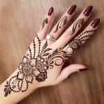 back hand mehndi design arabic style