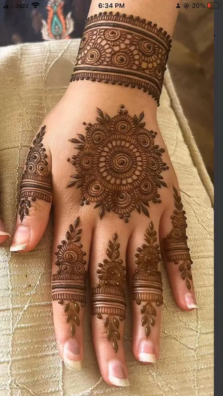 back hand mehndi design check