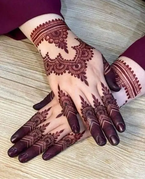 back hand mehndi design dubai simple