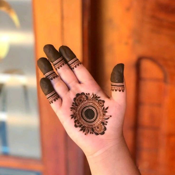 back hand mehndi design for kids