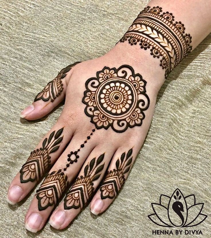 back hand mehndi designs for kids