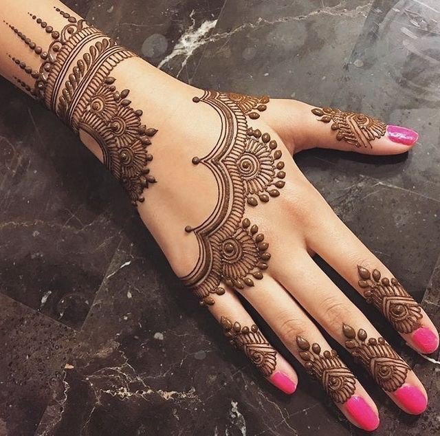 back mehndi design for kids