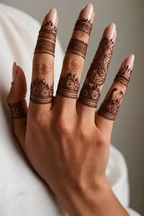 beautiful stylish back hand mehndi design arabic