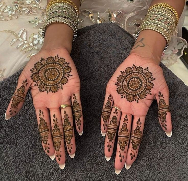 bridal simple mehndi design