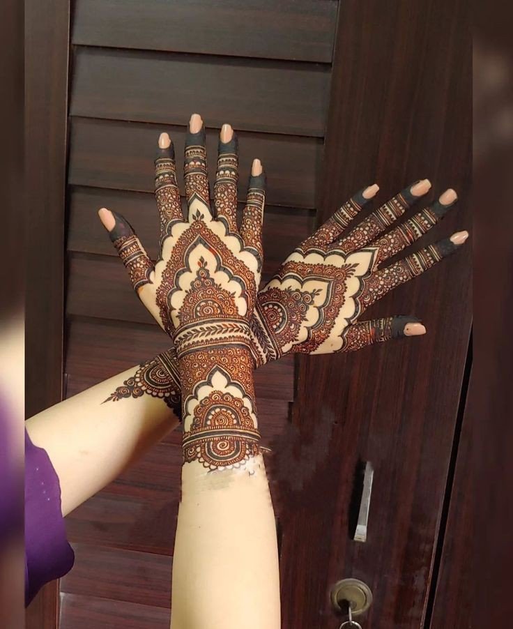 bridal simple mehndi design