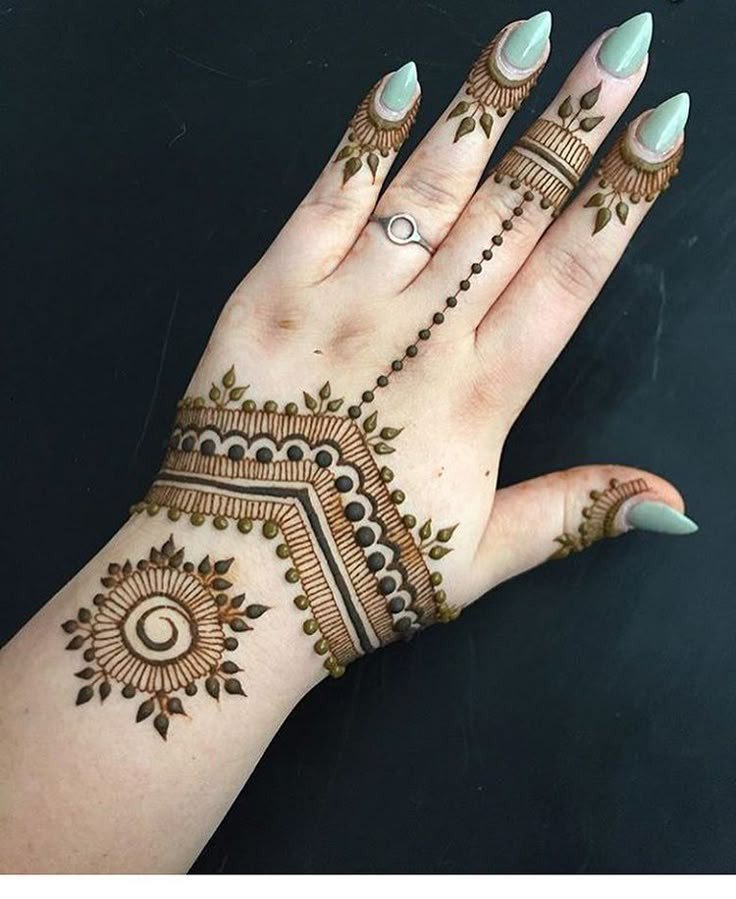 cute mehndi designs for kids simple full hand
