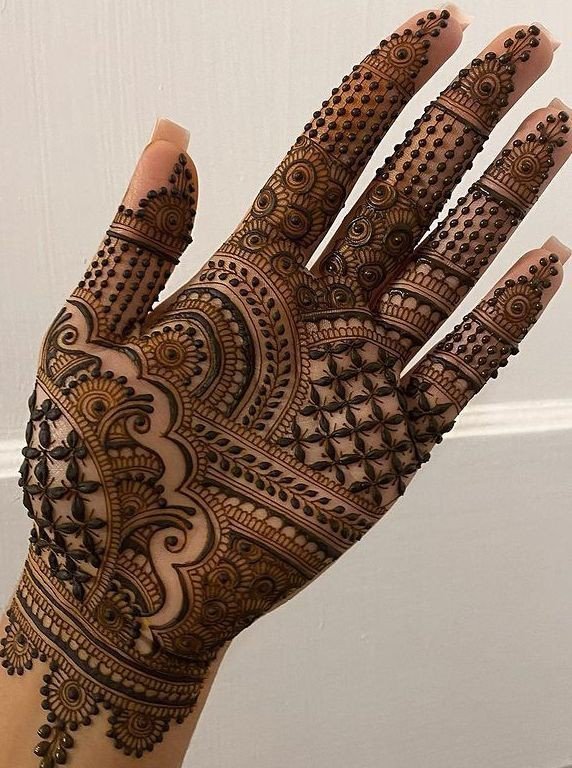 easy and beautiful arabic mehndi design simple back hand