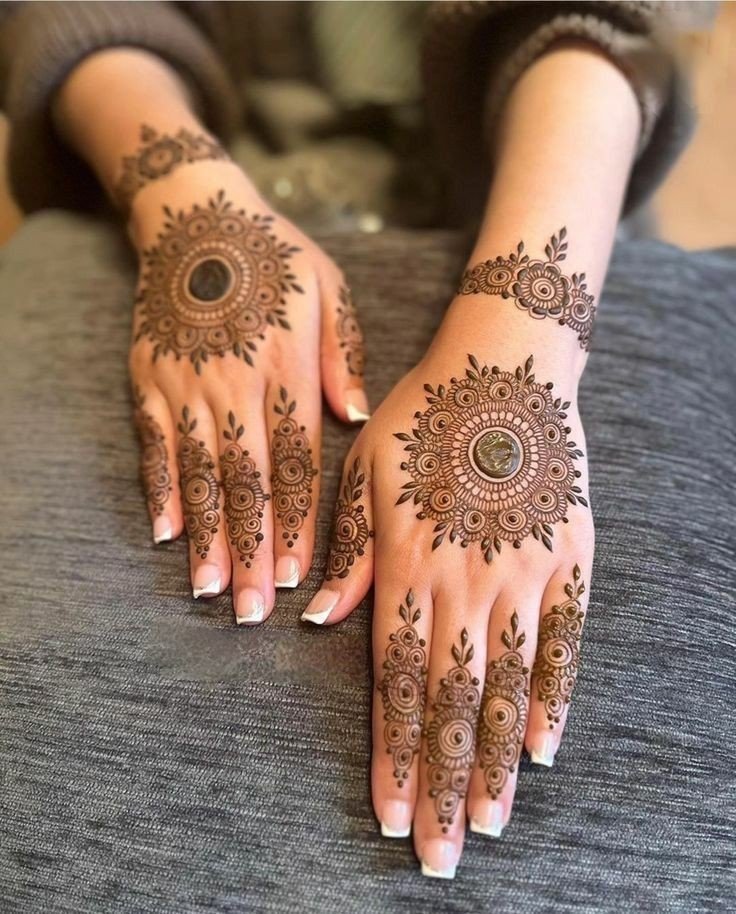 easy and beautiful arabic mehndi design simple back hand