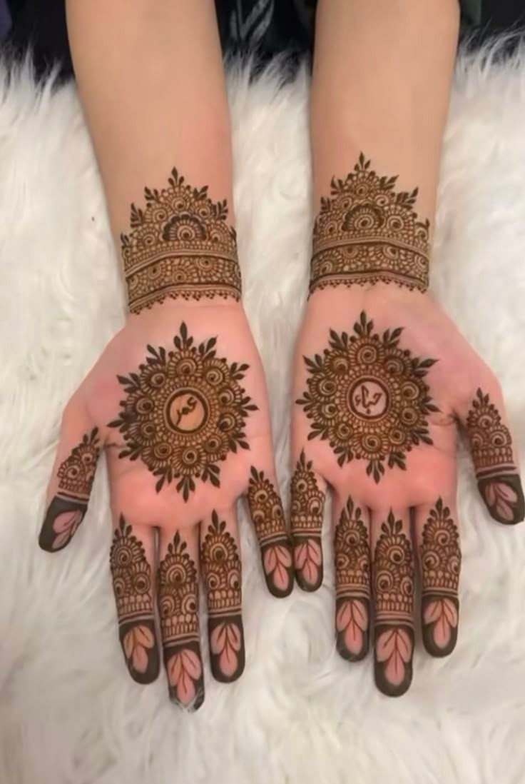 easy and beautiful back hand front hand foot simple mehndi design