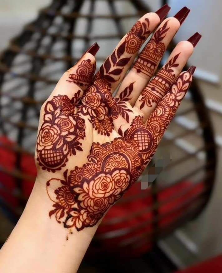 eid front hand simple mehndi design