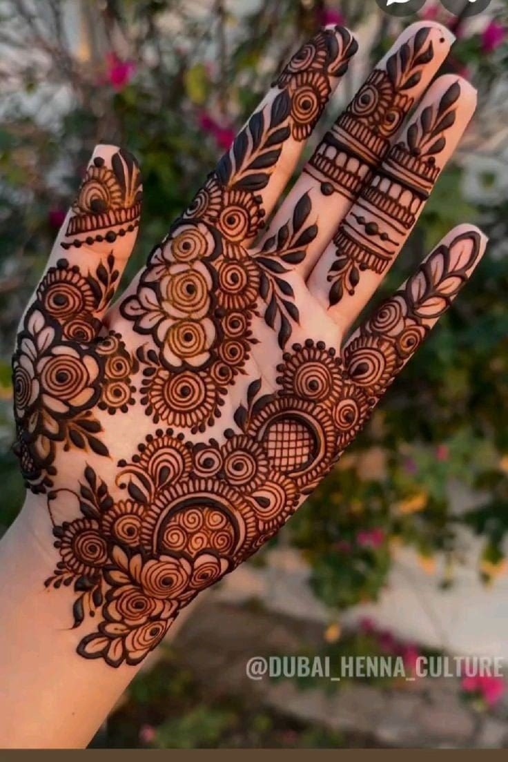 front hand simple mehndi design arabic easy and beautiful