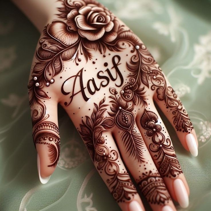 front hand simple mehndi design easy and beautiful