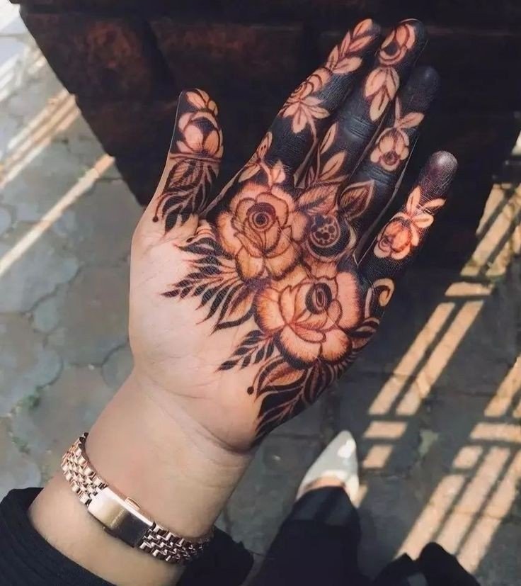 front hand simple mehndi design easy and beautiful