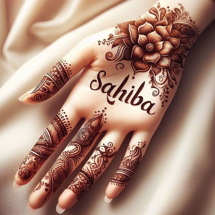 front mehndi design easy and beautiful half hand arabic
