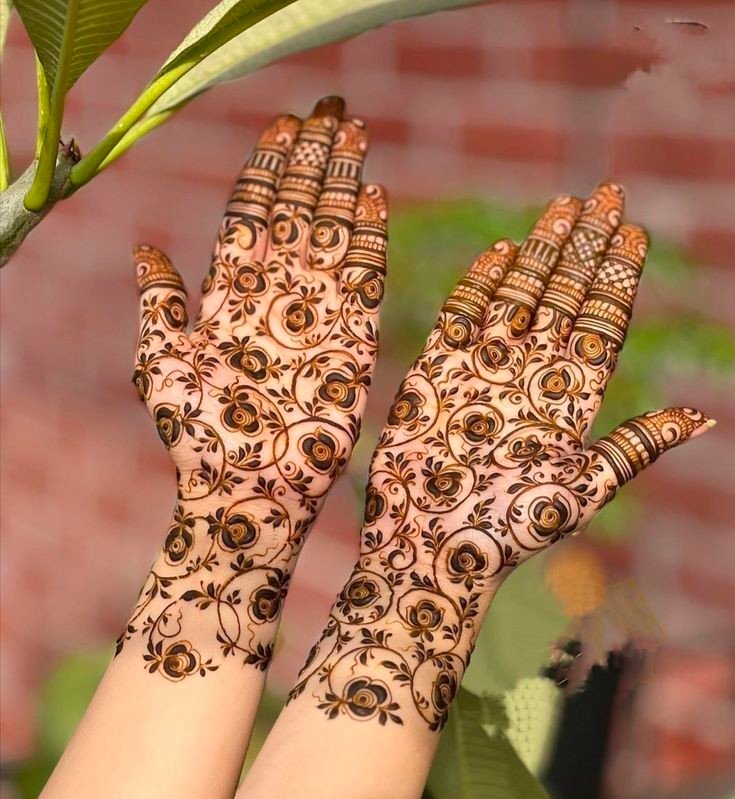 hand simple mehndi design