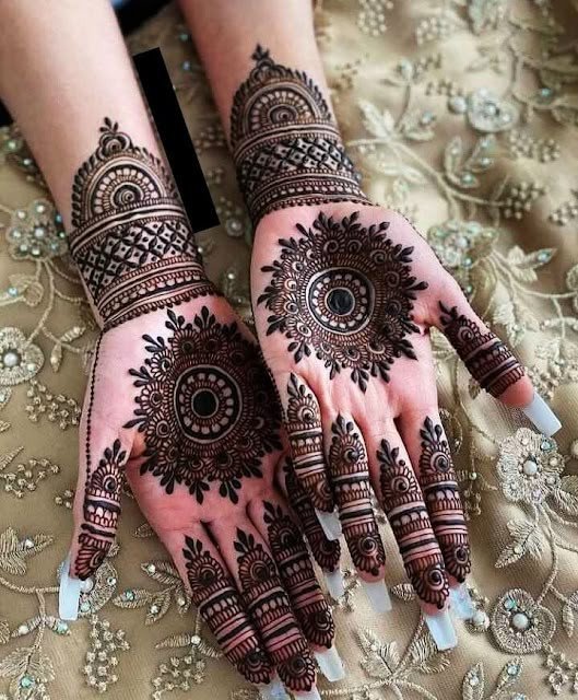 karwa chauth mehndi design simple front hand
