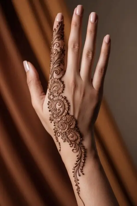 mehndi back of hand