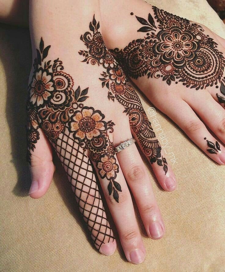 mehndi design arabic simple and beautiful stylish front hand