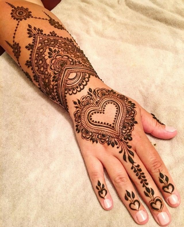 mehndi design for kids back side