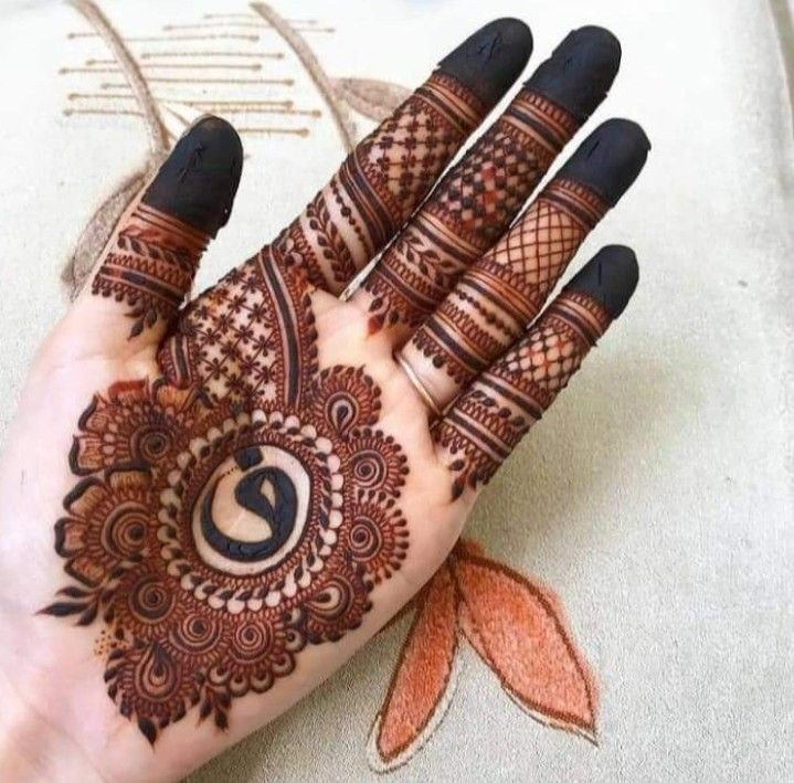 mehndi design karva chauth simple front hand