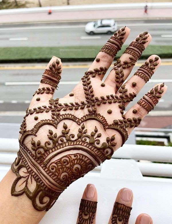 mehndi design simple and easy front hand download