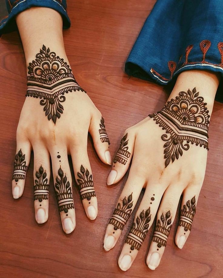 mehndi designs for kids back hand simple