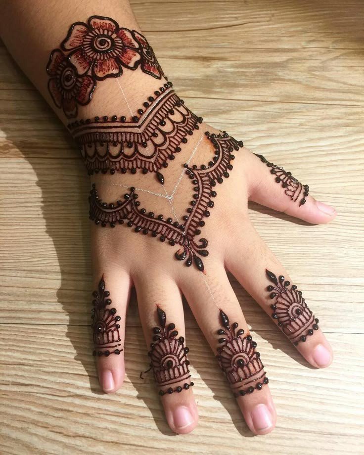 mehndi designs for kids cute