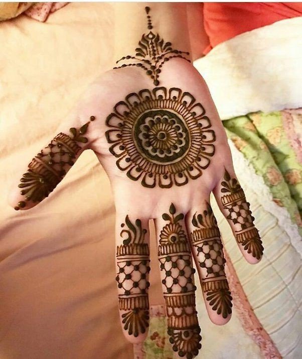 mehndi designs for kids front hand simple and beautiful