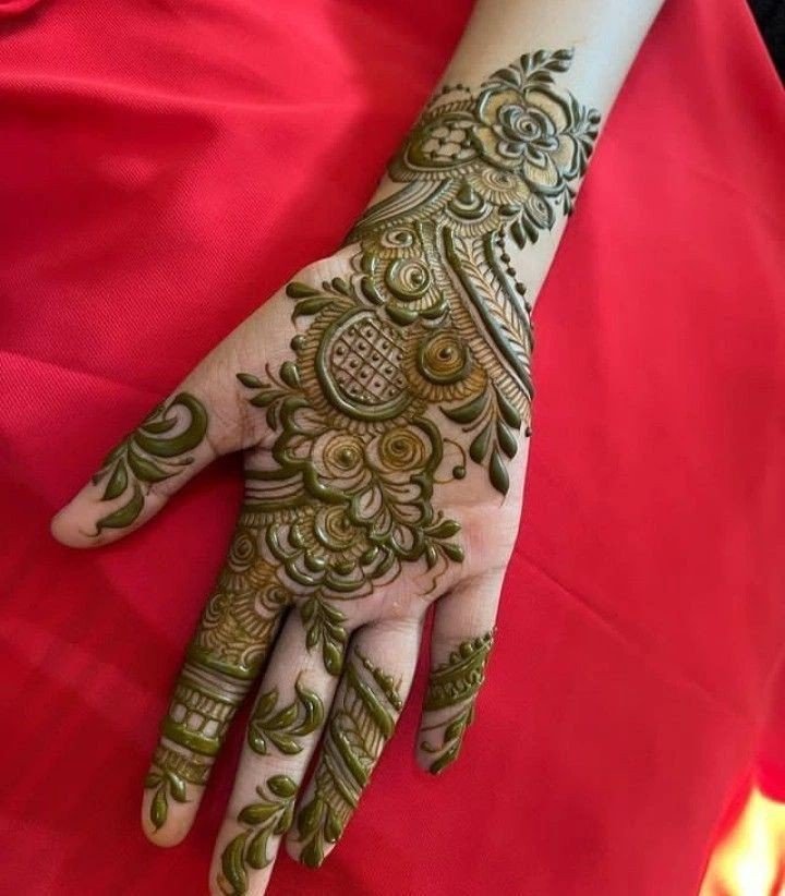 modern mehndi easy front hand simple mehndi design