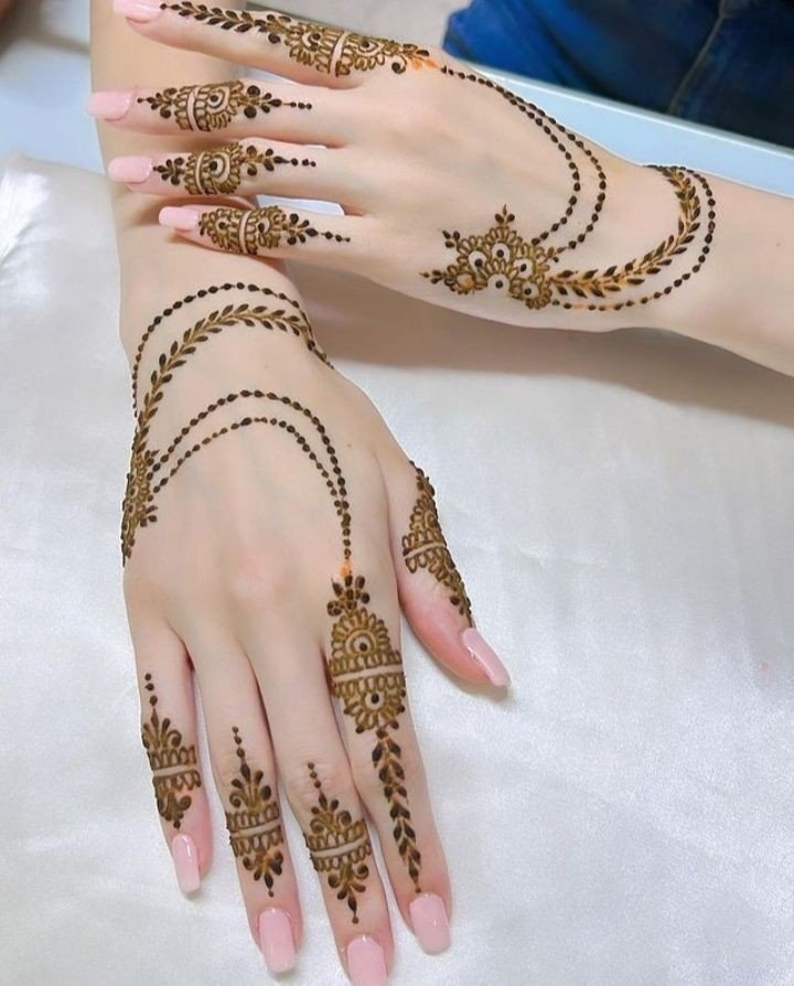 simple mehndi design a very simple