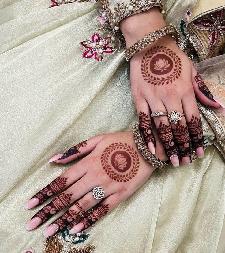 simple mehndi design a very simple