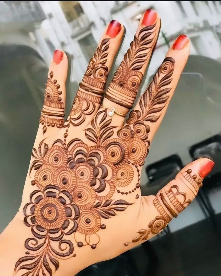simple mehndi design a very simple