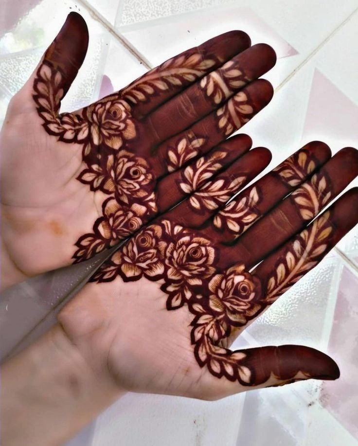 simple mehndi design aesthetic easy and beautiful arabic