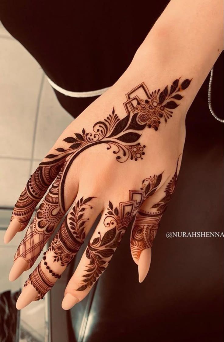simple mehndi design and easy