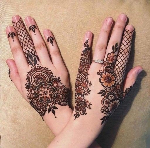 simple mehndi design baby shower