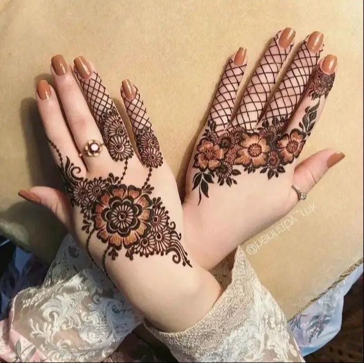 simple mehndi design bail