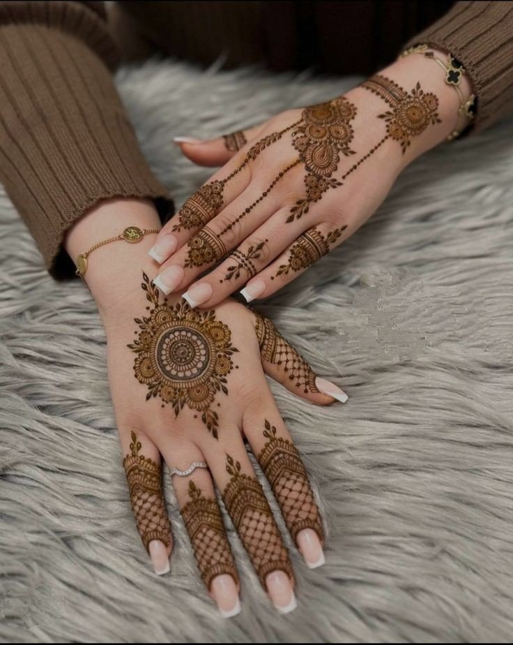 simple mehndi design diwali